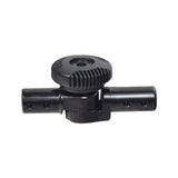 Tiller Knuckle Assembly for the 3-Wheel Golden Buzzaround XL (GB116) features a black plastic valve with a round handle, designed specifically for compatible mobility scooters.