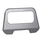 Battery Box Handle Trim for the Golden LiteRider Envy (GP162): A silver rectangular frame with a hole, designed to enhance the battery box handle.