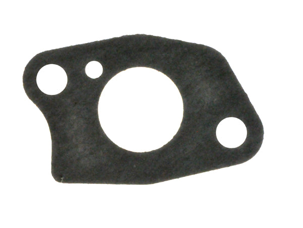 Gasket Insulator for Carburetor with 24 mm Air Intake for 163cc 5.5 Hp & 196cc 6.5 Hp Engines, featuring a black gasket with multiple holes and a central white circle.