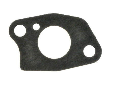 Carburetor Gasket/Insulator with 24 mm Air Intake for 163cc 5.5 Hp & 196cc 6.5 Hp Engines, compatible with Baja and Monster Moto mini bikes, featuring a black gasket with multiple holes and a central white circle.