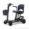 Golden Buzzaround CarryOn GB120B scooter shown with the Stone Grey shroud kit (MBA-0033), digital color rendering