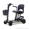 Golden Buzzaround CarryOn GB120B scooter shown with the White shroud kit (MBA-0035), digital color rendering