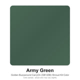 Army Green color sample for the Golden Buzzaround CarryOn GB120B shroud kit (MBA-0036)