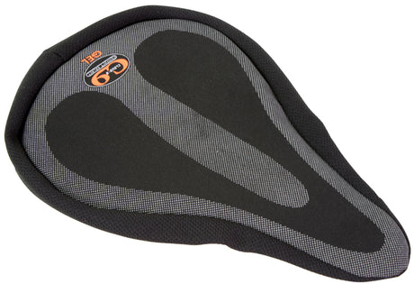 Gel Seat Cover for Sport ATB Style Seats by Sunlite, shown as a sleek, ergonomically designed bicycle seat cover, ideal for enhancing comfort on bikes and scooters.