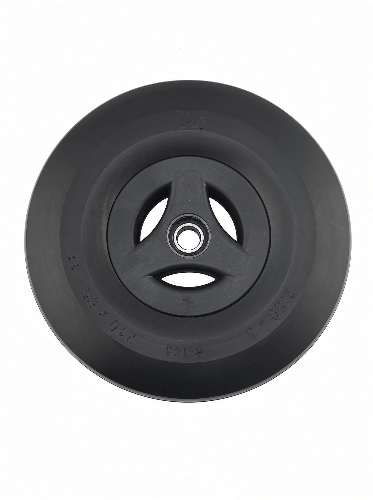 Permobil F3/F5/M5 Wheel, 210x65mm Black Hub, Black Tread (1830780 / 335447)
