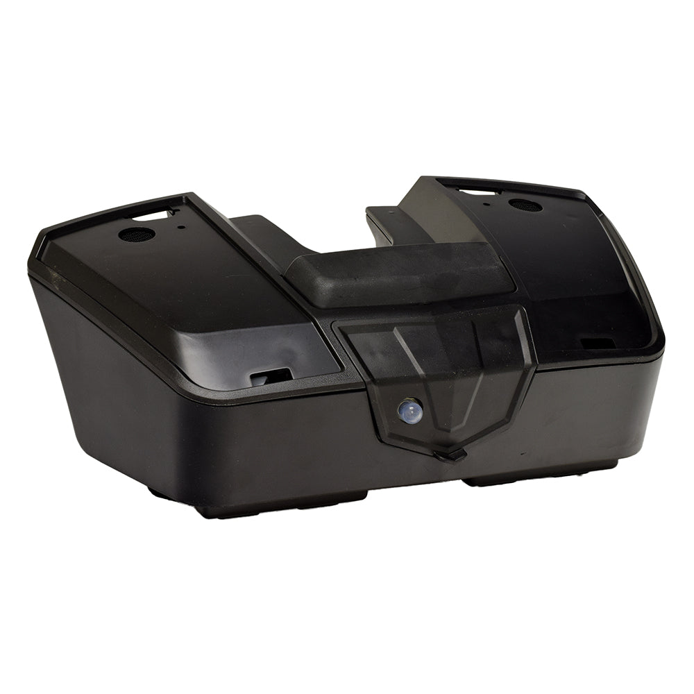 Standard Capacity Battery Box for the Go-Go LX with CTS Suspension (S50LX/S54LX) (Blemished) featuring a black rectangular design with a camera and small light, visible glue residue on the handle.