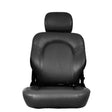 20x18 Black Captain's Seat Assembly for the Golden Compass Sport, featuring black vinyl upholstery with a headrest, designed for comfort and easy cleaning.