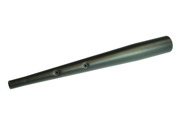 Gray Seat Tube for the eZip 1000, IZIP I-500, and I-1000, showing a black plastic pipe with holes, 480 mm long and 21 mm diameter, suitable as an OEM replacement.