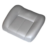 Gray Vinyl 18 x 22 Deluxe Contour Seat Base for Jazzy Power Chairs, featuring detailed stitching and a smooth, contoured surface. Ideal for enhancing the comfort and appearance of power chairs.