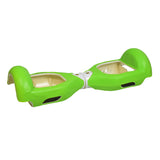 Silicon Cover for Hoverboard Cases shown in green, providing stylish protection for hoverboards. The cover is installed on a white case, enhancing visual appeal and safeguarding against bumps.