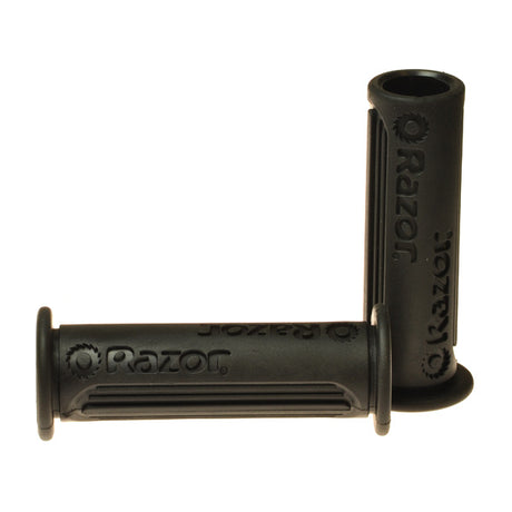 Drift Bar Grip for the Razor Crazy Cart & Crazy Cart XL, showing a close-up of a pair of black rubber handlebar grips designed for replacement on drift bars, ensuring a secure and comfortable hold.