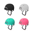 Dual Light-up Helmet for Bikes & Scooters with adjustable straps, featuring an impact-resistant hardshell exterior, cushioned interior, and integrated LED lights for enhanced visibility and safety.