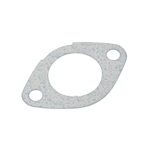 27 mm Intake Manifold Gasket for GY6 Scooters, featuring a white foam circular gasket with a clear central opening and precisely spaced mounting holes, designed for 50cc to 150cc street scooters.