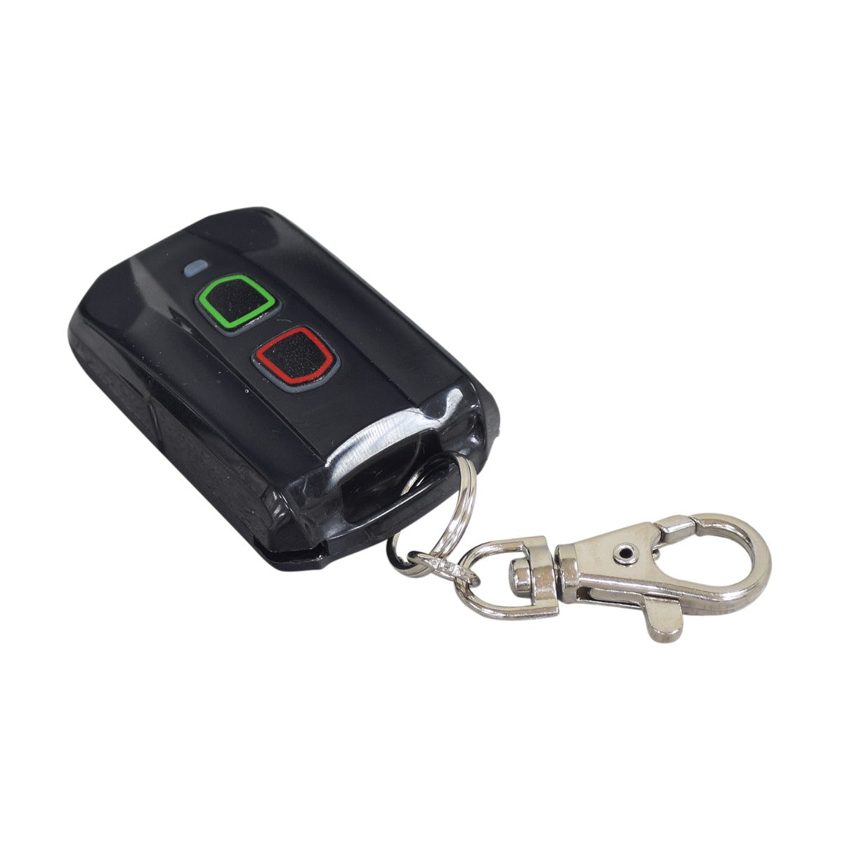 Key Fob for the EV Rider Transport AF (S19AF), featuring green and red buttons, essential for activating the scooter's automatic folding mechanism. Note: Fob needs pairing; keys not included.