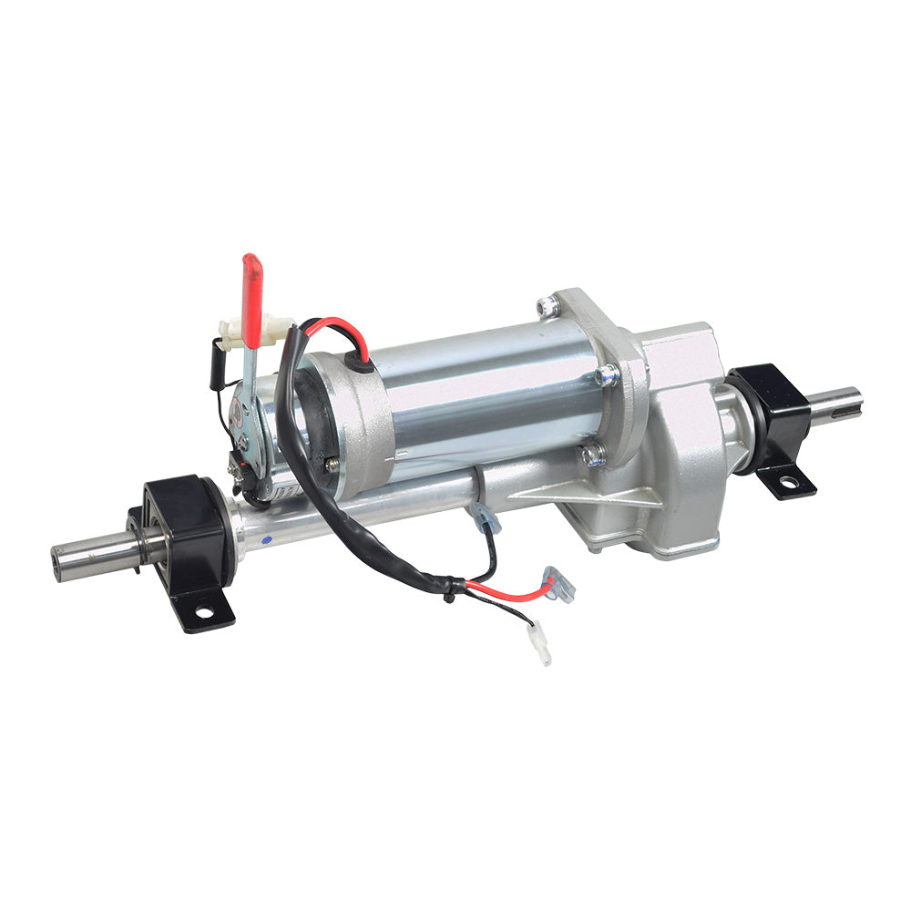 Motor and Transaxle Assembly for the Heartway Passport (S19), showcasing a compact, silver and black machine with visible wiring and a robust metal cylinder, highlighting its fully assembled, ready-to-install state.