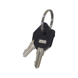 Ignition Keys for the Heartway Passport S19 (Set of 2) shown on a key ring, highlighting the metalware and close-up views of individual keys and key chains.