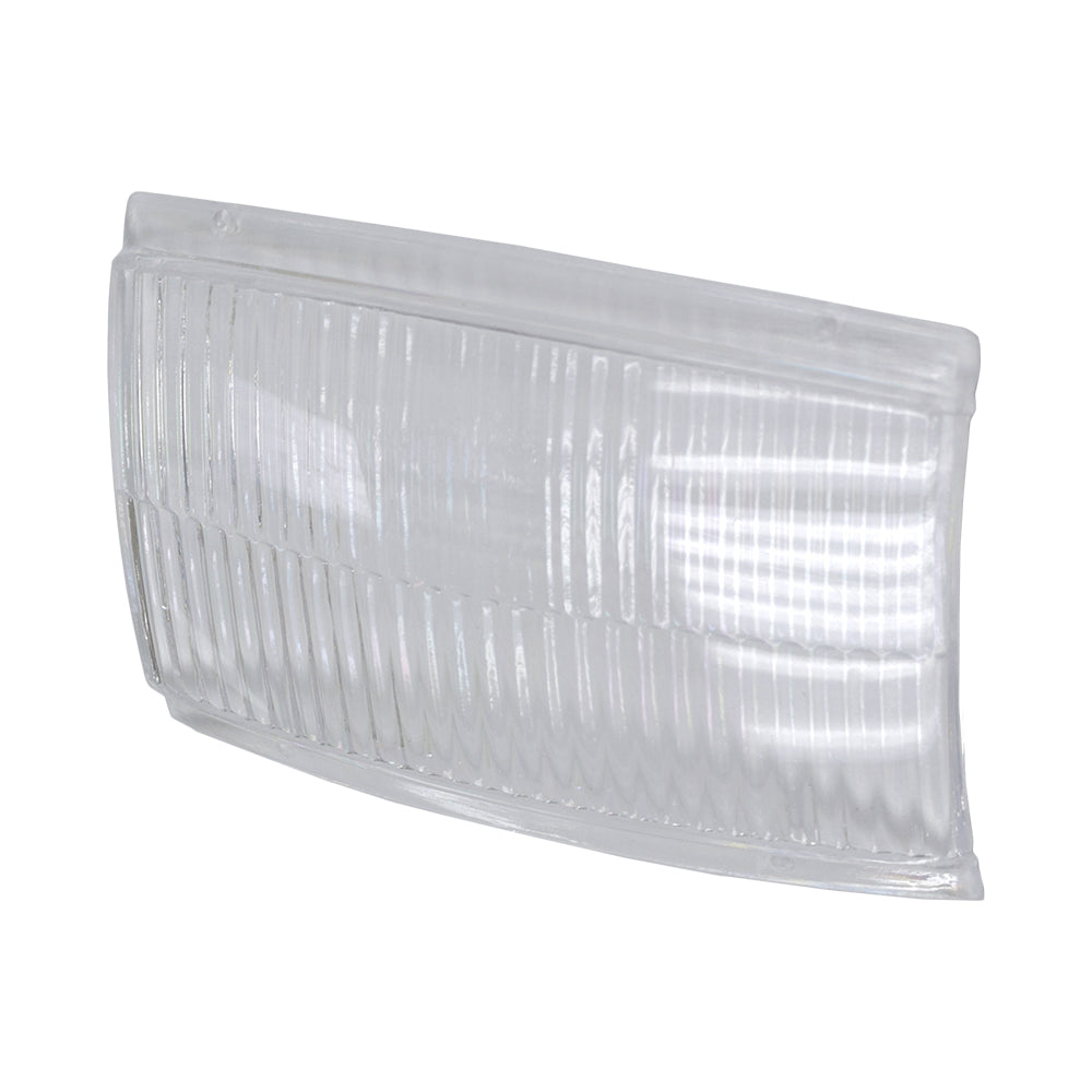 Headlight Lens (Clear) for electric scooters, featuring a transparent, rectangular design. Suitable for models from Freedom, Sun-L, and Sola, measuring 4 x 2-3/8.