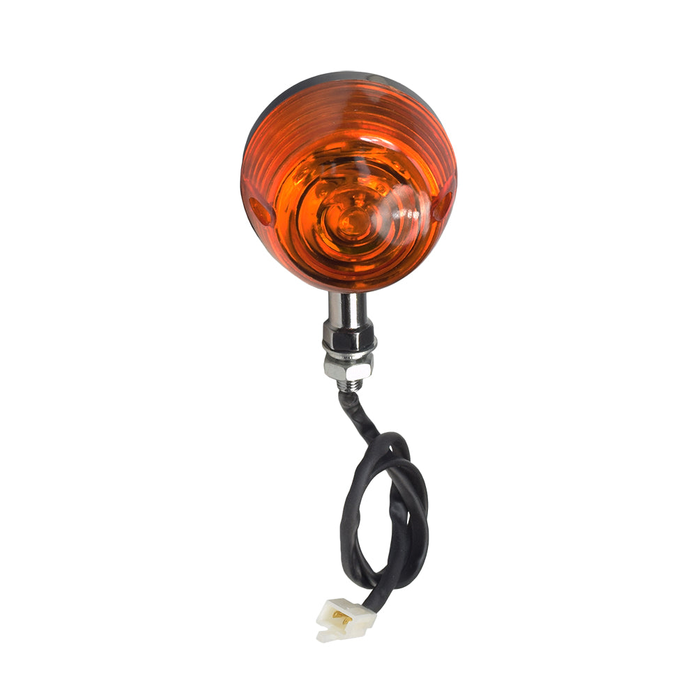 Signal Light for Kandi 150cc - 250cc Go-Karts & Dune Buggies, featuring a close-up of the light with a black wire and a 2-wire connector.