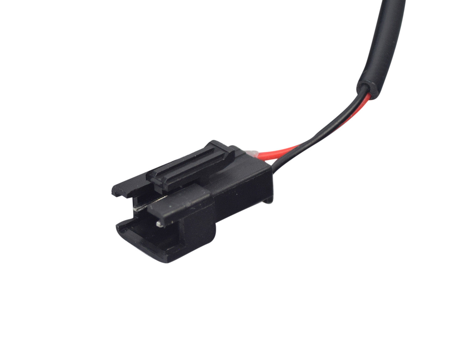 Taillight for the Razor Rambler 16 Electric Mini Bike, featuring a black connector with red and black wires, essential for visibility in low light.