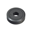 Caster Wheel for the AmeriGlide Stair Lift, a black round object with a central hole, designed for smooth mobility on stair lifts.