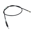 41 Front Brake, Throttle, or Shift Cable for Gas-Powered Scooters, Go-Karts, & ATVs, featuring a black cable with a durable metal handle and adjustable nut and stud.