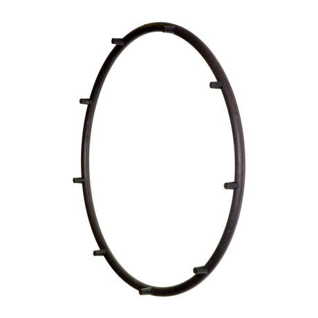 Hand Rim for the Drive Blue Streak, Chrome Sport, Cirrus IV, Cruiser III, Silver Sport 1, & Silver Sport 2, featuring a black metal frame with multiple holes for mounting on the wheelchair's rear wheel.