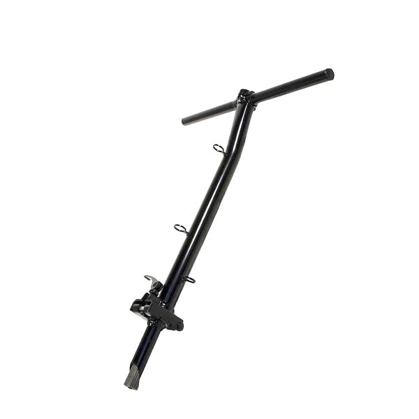 Complete Folding Handlebar Assembly for eZip 400, eZip 450, and IZIP I-400, shown in a close-up view, highlighting the black handlebar and stand with a handle.