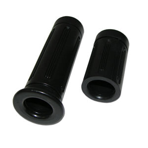 Handlebar Grip Set for Razor Pocket Rocket, featuring one full-length and one half-length black handlebar grip, displayed on a white background.