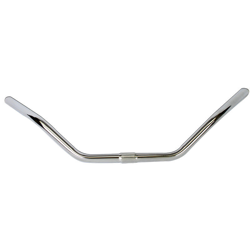 Bicycle Handlebar for Schwinn Meridian Trikes: Close-up of a chrome-finished, metal handlebar with a 26 reach and 3-1/4 rise, designed for ergonomic comfort and compatibility with Schwinn Meridian trikes.