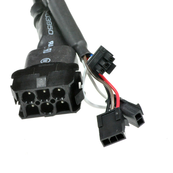 Front to Rear Wiring Harness for Go-Go Travel Vehicle (SC40/SC44), featuring black electrical wires with connectors, essential for maintaining your Go-Go scooter's performance.