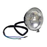 Headlight Assembly with 2 Wires for the Baja WD90U 90cc ATV, showing a close-up of the headlight with attached wires, designed for standard lighting without high-beam/low-beam functionality.