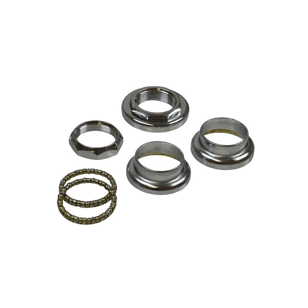 Headset Steering Bearings for Razor Bikes, Scooters, & Go-Karts; close-up of metal rings and nuts essential for smooth steering on Razor E200, E300 series, EcoSmart Metro, Pocket Mod, Sport Mod, and RX200.