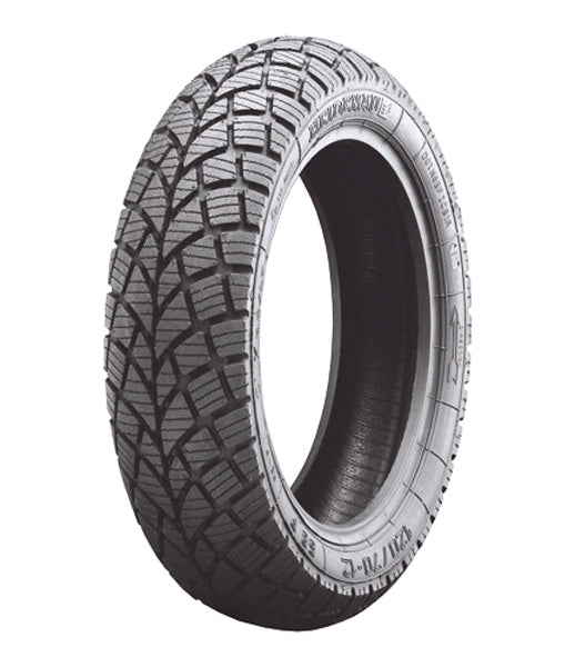 Heidenau 110/70-16 K66 4-Season Scooter Tire close-up, showcasing its intricate all-season tread pattern designed for excellent water displacement, perfect for KYMCO People scooters.