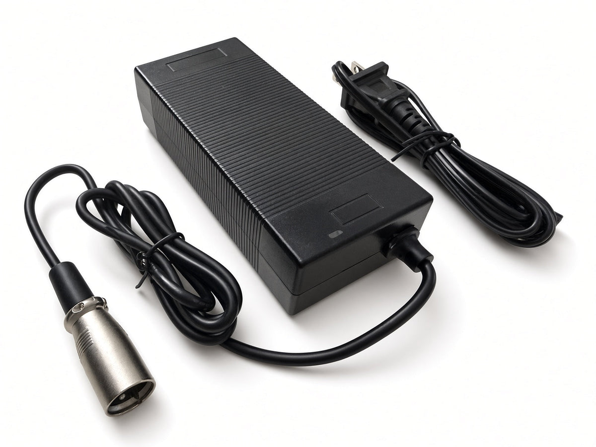 42 Volt 2.0 Amp XLR lithium battery charger for the HeyBike Cityscape electric bicycle with AC power cord