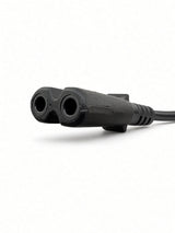 Close-up of the 2-pin connector end of the Hiboy DK1 charger AC power cord