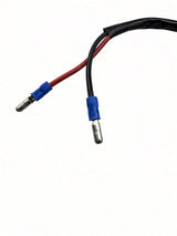 Red and black motor power leads with blue insulated bullet connectors for Hiboy DK1 motor