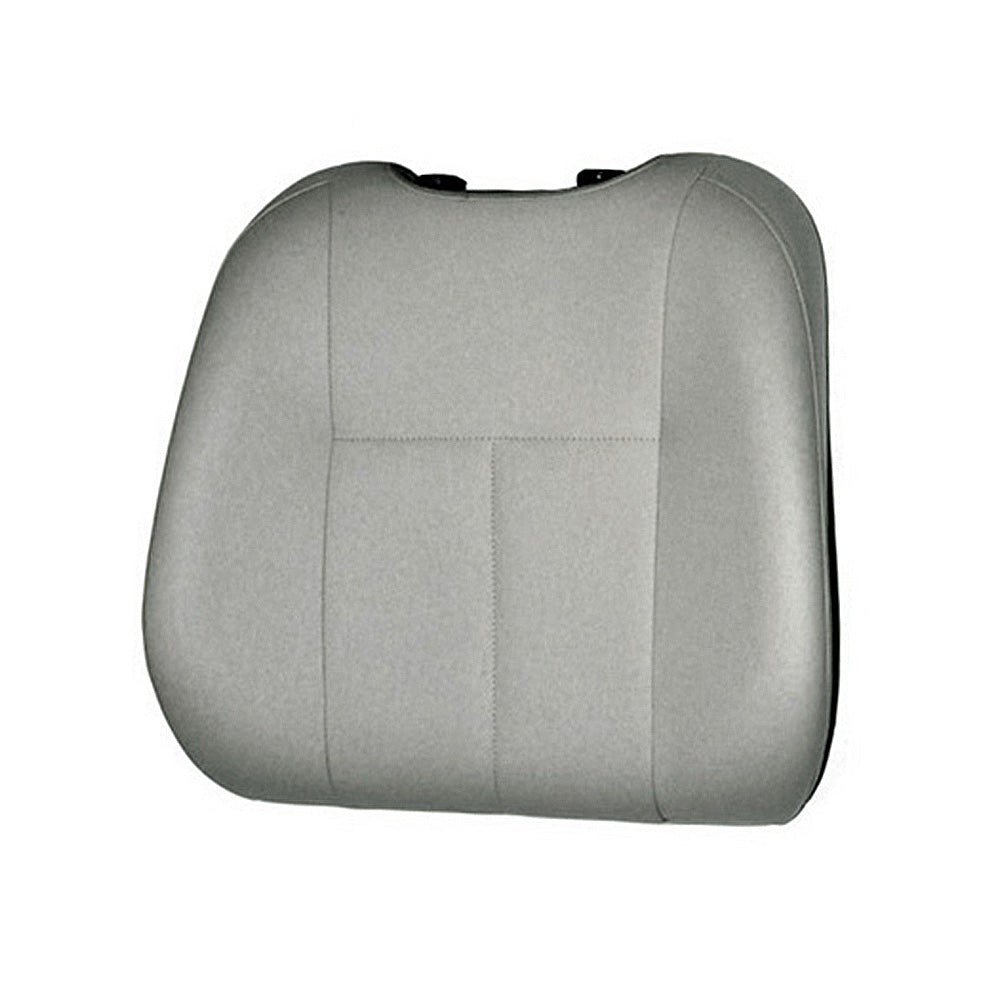 20 Gray Hi-Back Deluxe Contour Vinyl Seat Back for Pride Mobility Scooters, featuring a square pattern design for added comfort.