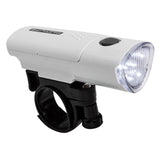 HL-L535 LED Headlight for bikes and scooters, featuring a white light encased in a black ring, designed for versatile use on various types of scooters and bicycles.