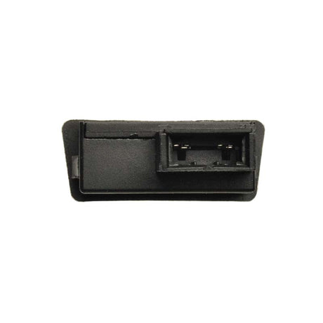 Close-up of a Horn Switch for 50cc, 150cc, 250cc Scooters & Go-Karts, showing its black plastic cover and connector.