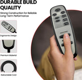 Golden HV3200-HC heat and massage hand control with ergonomic shape and coiled cord - MaxiComfort Cloud (PR510)