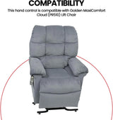 Golden MaxiComfort Cloud (PR510) lift chair compatible with the HV3200-HC heat and massage hand control