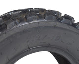 21x7.00-10 (175/70-10) ATV & Go-Kart Tire, close-up of the knobby tread pattern, showing detailed mud-clawing sipes for excellent all-around performance on larger Baja ATVs and karts.