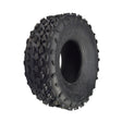 19x7.00-8 Knobby Tire with P315 Tread for Tomberlin Firehawk 6.0 Hp Mini Bike, featuring a durable tread pattern ideal for off-road conditions, shown in a close-up view highlighting its robust design.