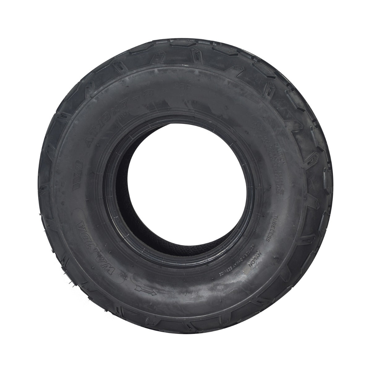 19x7.00-8 Knobby Tire with P315 Tread for Baja Mini Bikes MB165 & MB200, featuring aggressive knobs for superior mud traction, suitable for ATVs, go-karts, and mini bikes from brands like Coolster and Roketa.