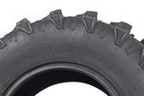 Close-up of the 26x10-12 Rear Tire for Massimo UTVs, showcasing its aggressive P376 chicken foot tread pattern, designed for offroad durability and puncture resistance.