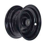 Front Rim for the Coleman CK100 & SK100 Go-Kart, featuring a black steel wheel with central ball bearing visible. This rim is designed to fit a 13x5.00-6 tire.