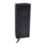 48 Volt 2.0 Amp 3-Pin Battery Charger (Premium) with a black power adapter, attached cord, and visible label detailing specifications.