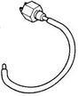 Ignition Coil for Honda Elite 250 (1985-1988 Models) (OEM) depicted as a black and white line drawing, illustrating the wire component clearly.