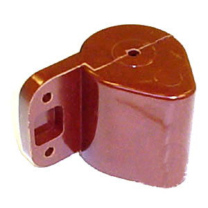 External Ignition Coil Housing for Vespa VBB, VLA, VBA – a brown plastic object with multiple holes, specifically designed to fit various Vespa models including 150, GL, Gran Sport 160, and Super Sport 180.