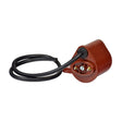 External Ignition Coil for Vespa VSC, VSD Scooters, featuring a brown electrical device with an attached black cable and a visible red electric motor component.